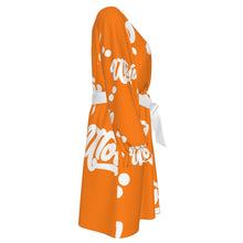 Load image into Gallery viewer, UTO IV Women's V-neck Dress With Waistband (Plus Size)