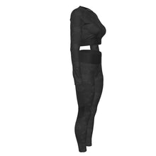 Load image into Gallery viewer, UTO IV "Midnight" Women's Sport Set With Backless Top And Leggings