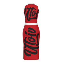 Load image into Gallery viewer, All-Over Print Women's Tank Top & Split High Skirt Set