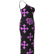 Load image into Gallery viewer, UTO IV Plus Size Oblique-Shoulder Dress