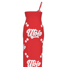 Load image into Gallery viewer, UTO IV Women's Oblique-Shoulder Exposure Dress With Side Split (Plus Size)
