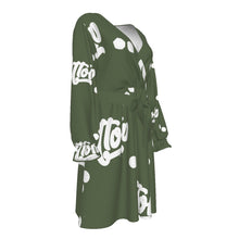 Load image into Gallery viewer, UTO IV Women's V-neck Dress With Waistband (Plus Size)