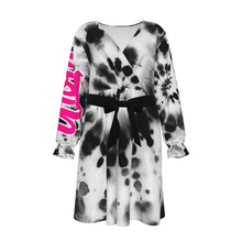 Load image into Gallery viewer, UTO IV Women's V-neck Dress With Waistband (Plus Size)