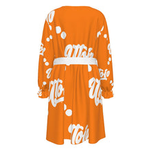 Load image into Gallery viewer, UTO IV Women's V-neck Dress With Waistband (Plus Size)