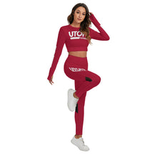 Load image into Gallery viewer, UTO IV Women's Sport Set With Backless Top And Leggings