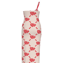 Load image into Gallery viewer, UTO IV "Cheesecake" Women's Oblique-Shoulder Exposure Dress With Side Split (Plus Size)