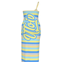 Load image into Gallery viewer, UTO IV Plus Size Oblique-Shoulder Dress