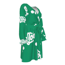 Load image into Gallery viewer, UTO IV Women's V-neck Dress With Waistband (Plus Size)