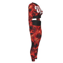 Load image into Gallery viewer, UTO IV "Cyber Depths" Women's Sport Set With Backless Top And Leggings
