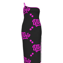 Load image into Gallery viewer, UTO IV Plus Size Oblique-Shoulder Dress
