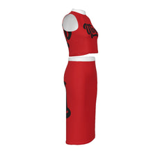 Load image into Gallery viewer, All-Over Print Women's Tank Top & Split High Skirt Set
