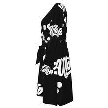 Load image into Gallery viewer, UTO IV Women's V-neck Dress With Waistband (Plus Size)
