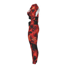 Load image into Gallery viewer, UTO IV "Cyber Depths" Women's Sport Set With Backless Top And Leggings