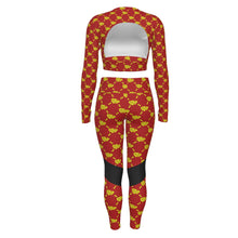 Load image into Gallery viewer, UTO IV Women's Sport Set With Backless Top And Leggings