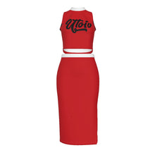 Load image into Gallery viewer, All-Over Print Women's Tank Top & Split High Skirt Set