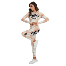 Load image into Gallery viewer, UTO IV "Peach Fog" Women's Sport Set With Backless Top And Leggings