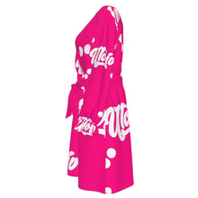Load image into Gallery viewer, UTO IV Women's V-neck Dress With Waistband (Plus Size)