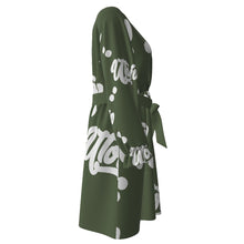 Load image into Gallery viewer, UTO IV Women's V-neck Dress With Waistband (Plus Size)