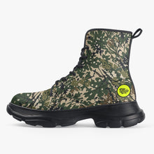 Load image into Gallery viewer, UTO IV Textile No. 012 "Ghost Timber" Casual Leather Chunky Boots