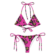 Load image into Gallery viewer, UTO IV "Pinkie The Leopard" Recycled String Bikini