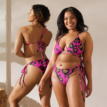 Load image into Gallery viewer, UTO IV "Pinkie The Leopard" Recycled String Bikini