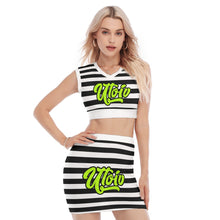 Load image into Gallery viewer, UTO IV V-Neck Vest Skirt Suit
