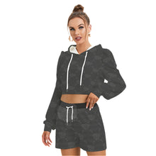 Load image into Gallery viewer, UTO IV "Midnight" Women's Mirco Fleece Hoodie And Shorts Set