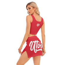 Load image into Gallery viewer, UTO IV Women's Camisole And Hip Skirt Suit