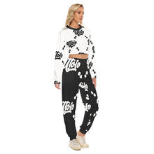 Load image into Gallery viewer, UTO IV "Dalmatian" Women's Crop Sweatshirt Suit