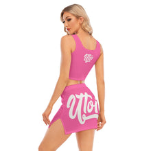 Load image into Gallery viewer, UTO IV Women's Camisole And Hip Skirt Suit