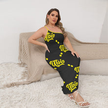 Load image into Gallery viewer, UTO IV Women's Oblique-Shoulder Exposure Dress With Side Split (Plus Size)