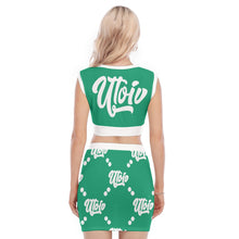 Load image into Gallery viewer, UTO IV V-Neck Vest Skirt Suit