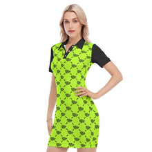 Load image into Gallery viewer, UTO IV "Emerald Tree" Women's Polo Collar Dress
