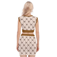 Load image into Gallery viewer, UTO IV V-Neck Vest Skirt Suit