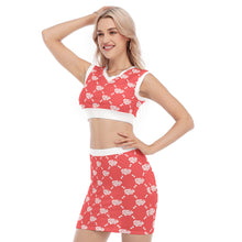 Load image into Gallery viewer, UTO IV V-Neck Vest Skirt Suit