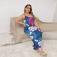 Load image into Gallery viewer, UTO IV Women's Oblique-Shoulder Exposure Dress With Side Split (Plus Size)