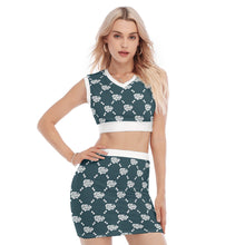 Load image into Gallery viewer, UTO IV V-Neck Vest Skirt Suit