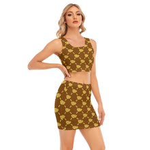 Load image into Gallery viewer, UTO IV Women's Camisole And Hip Skirt Suit