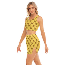 Load image into Gallery viewer, UTO IV Women's Camisole And Hip Skirt Suit