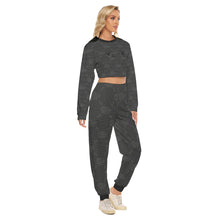 Load image into Gallery viewer, UTO IV "Midnight" Women's Crop Sweatshirt Suit
