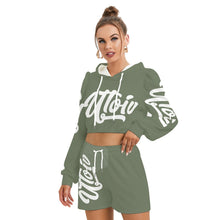 Load image into Gallery viewer, UTO IV Women's Mirco Fleece Hoodie And Shorts Set