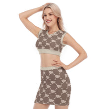 Load image into Gallery viewer, UTO IV V-Neck Vest Skirt Suit