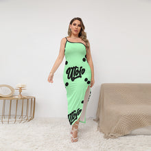 Load image into Gallery viewer, UTO IV Women's Oblique-Shoulder Exposure Dress With Side Split (Plus Size)