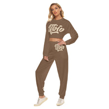 Load image into Gallery viewer, UTO IV "Kahawia" Women's Crop Sweatshirt Suit