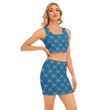 Load image into Gallery viewer, UTO IV Women's Camisole And Hip Skirt Suit