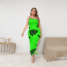 Load image into Gallery viewer, UTO IV Women's Oblique-Shoulder Exposure Dress With Side Split (Plus Size)