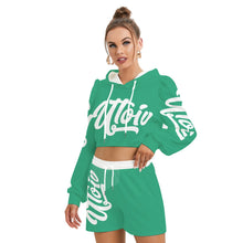 Load image into Gallery viewer, UTO IV Women's Mirco Fleece Hoodie And Shorts Set