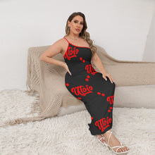 Load image into Gallery viewer, UTO IV Women's Oblique-Shoulder Exposure Dress With Side Split (Plus Size)