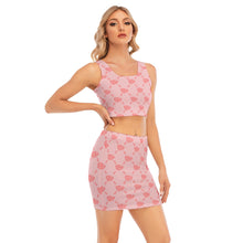 Load image into Gallery viewer, UTO IV Women's Camisole And Hip Skirt Suit