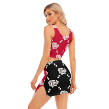 Load image into Gallery viewer, UTO IV Women's Camisole And Hip Skirt Suit